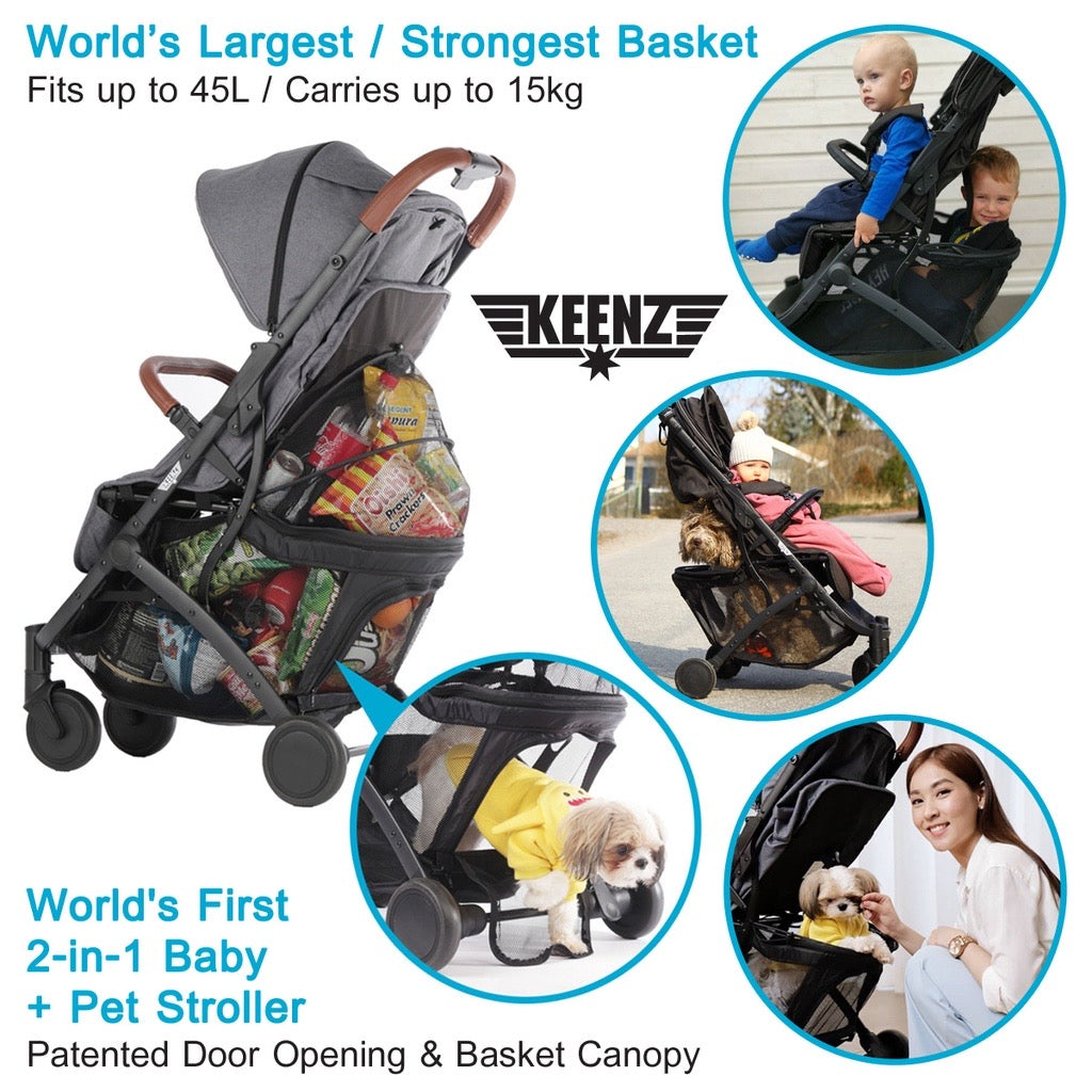 Keenz Stroller - Newborn to 30kg, NEW piece in box