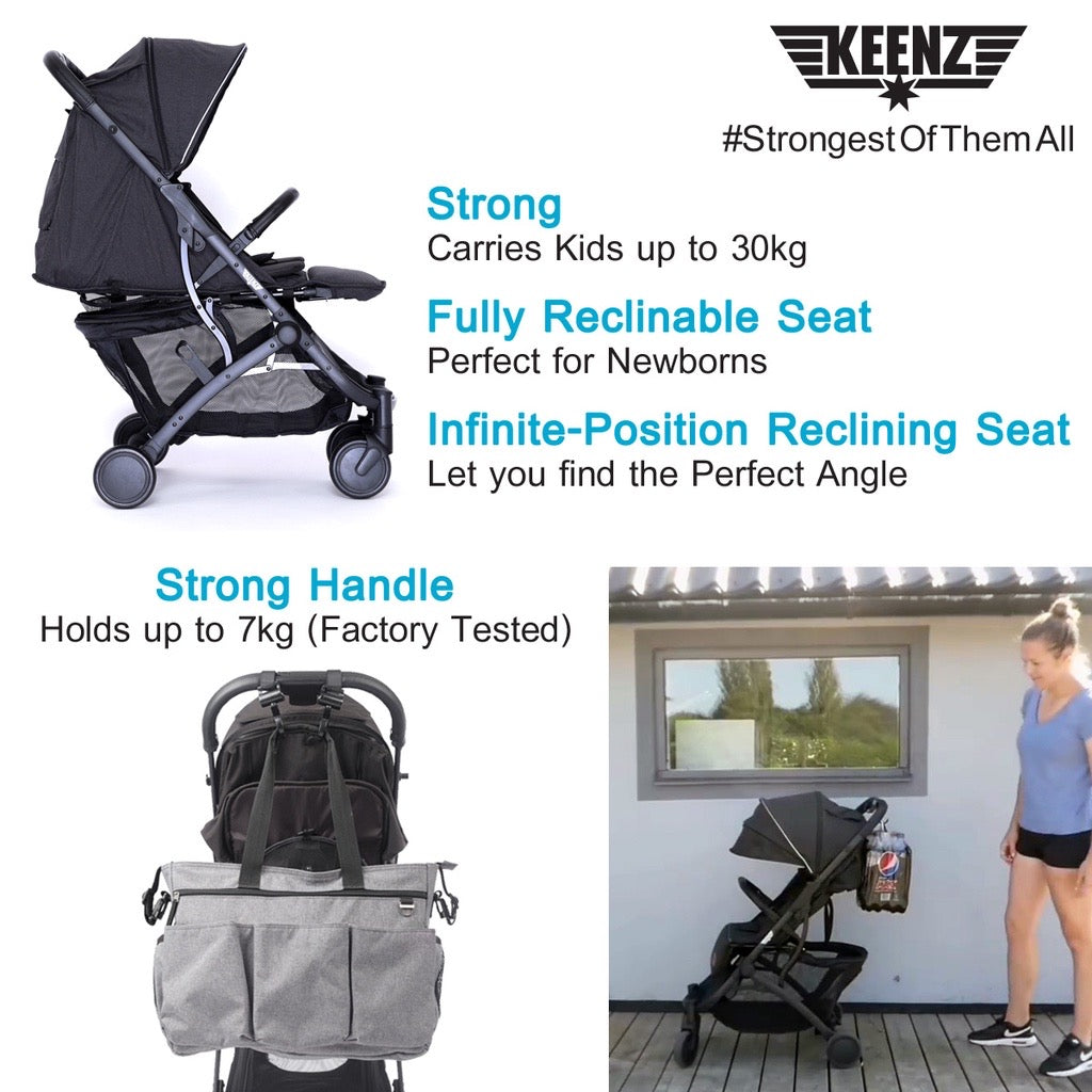 Keenz Stroller - Newborn to 30kg, NEW piece in box