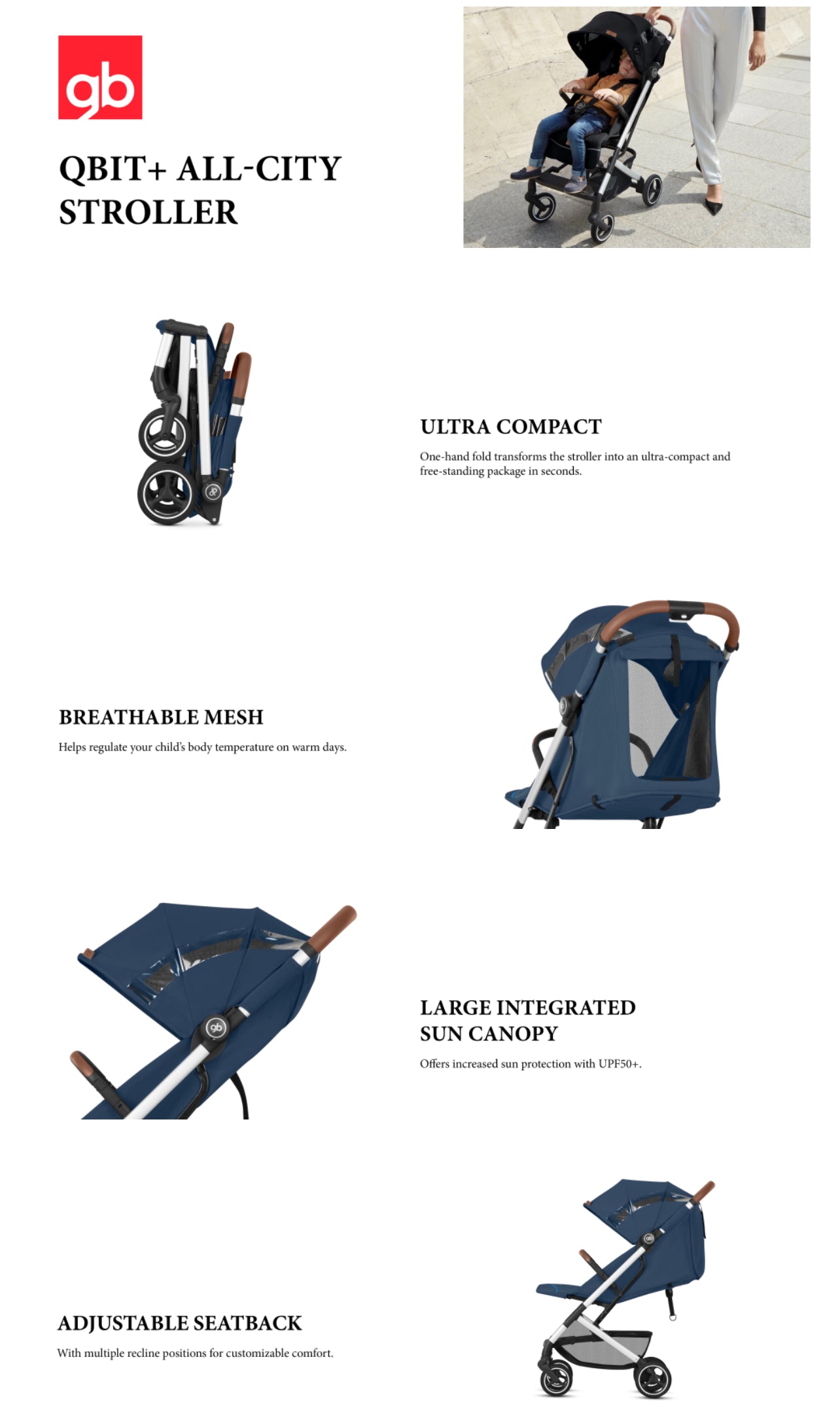 GB QBit+ All City Stroller
