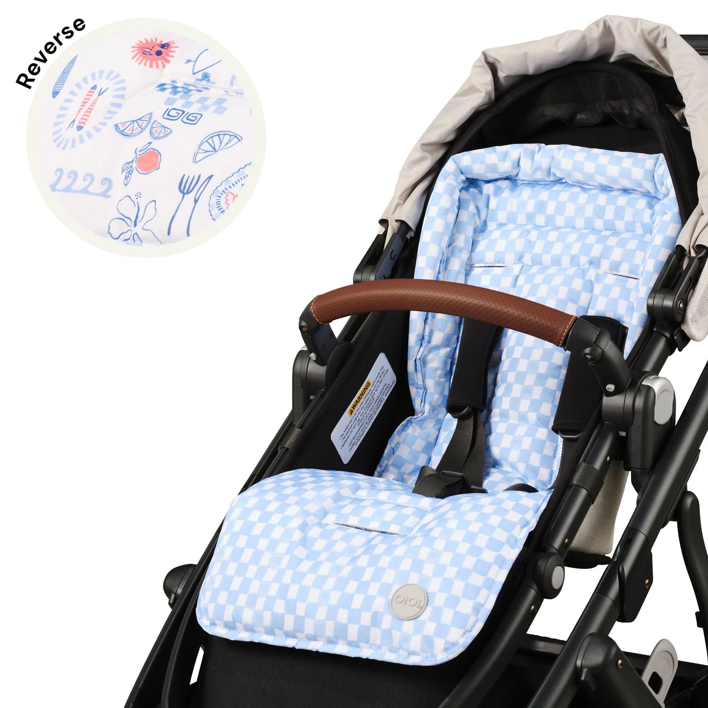 OiOi Pram / Stroller Liners (Reversible & Water Resistant)