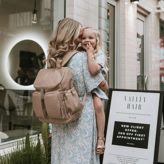 OiOi Faux Leather Signature Diaper Bags (Backpacks)