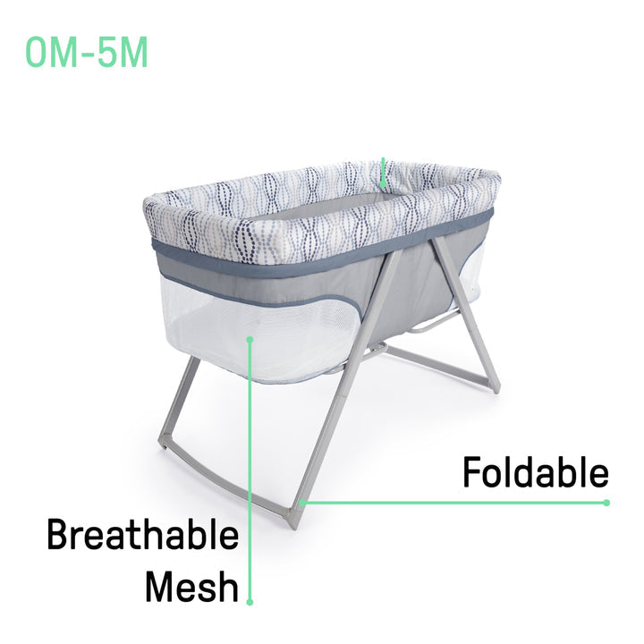Ingenuity Portable Rocking Cot - Fletcher