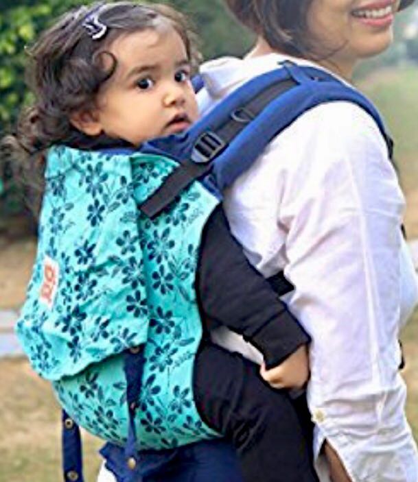 Kol Kol Baby Carrier - Teal Garden