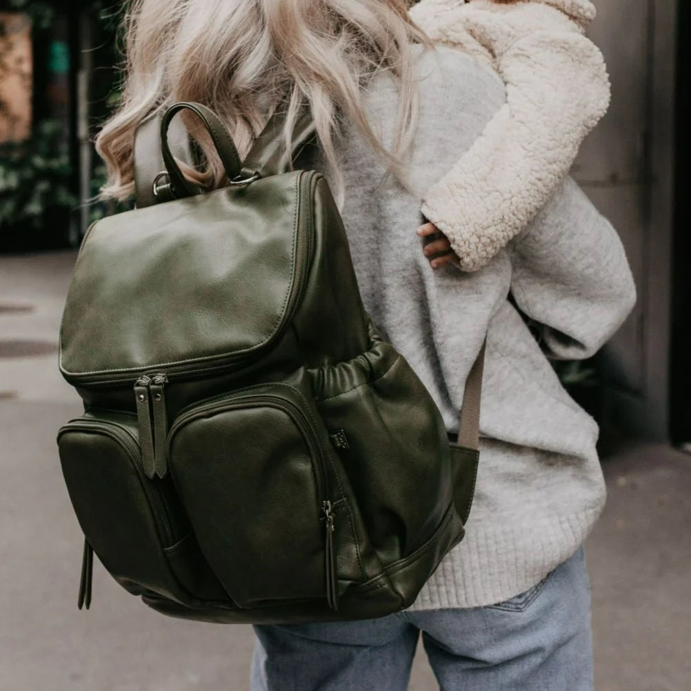 OiOi Faux Leather Signature Diaper Bags (Backpacks)