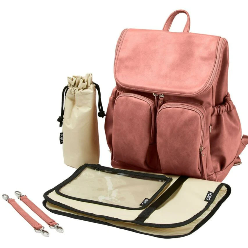 OiOi Faux Leather Signature Diaper Bags (Backpacks)