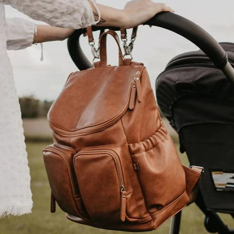 OiOi Faux Leather Signature Diaper Bags (Backpacks)