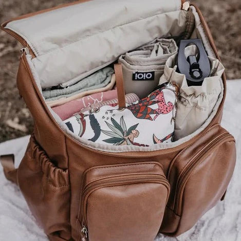 OiOi Faux Leather Signature Diaper Bags (Backpacks)