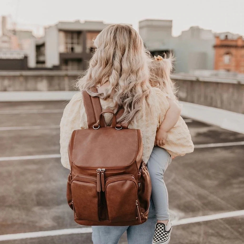 OiOi Faux Leather Signature Diaper Bags (Backpacks)