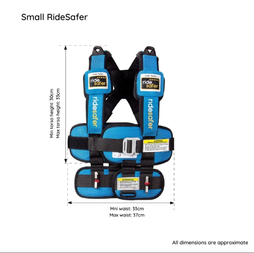 RideSafer Travel Vest / Portable Car Seat (Size S)