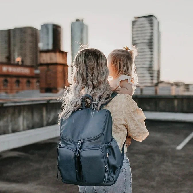 OiOi Faux Leather Signature Diaper Bags (Backpacks)