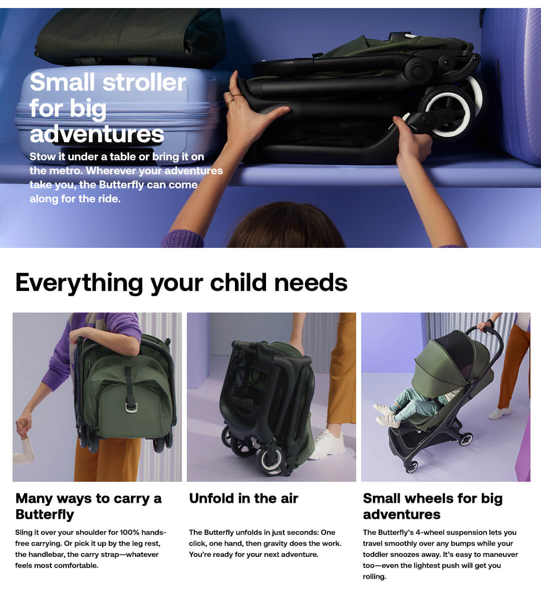 Bugaboo Butterfly Stroller (Flight friendly)