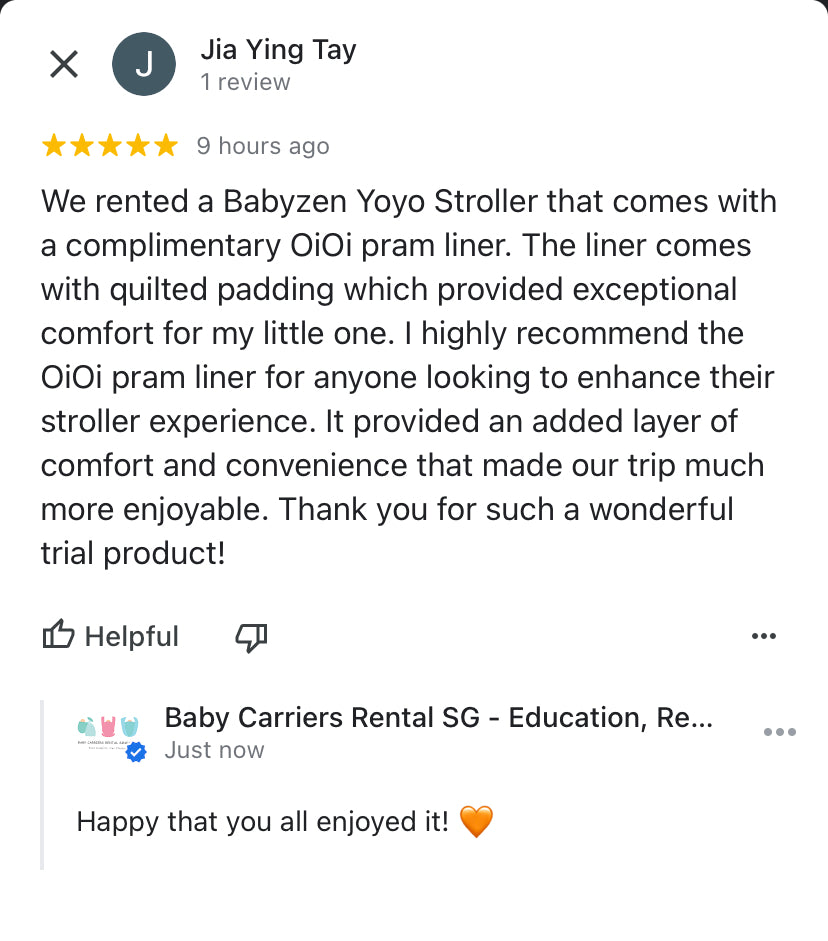OiOi Pram / Stroller Liners (Reversible & Water Resistant)