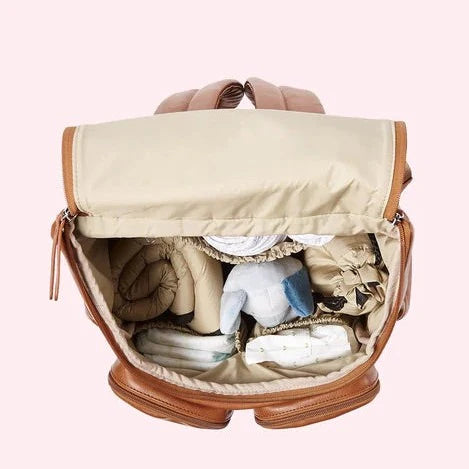 OiOi Faux Leather Signature Diaper Bags (Backpacks)