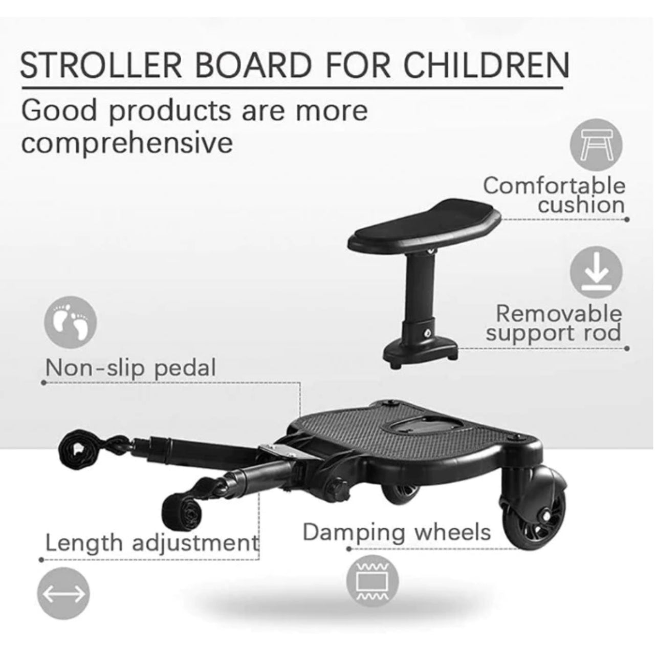 Stroller Step Universal Stroller Sibling Step Board – Baby Carriers Rental SG ...