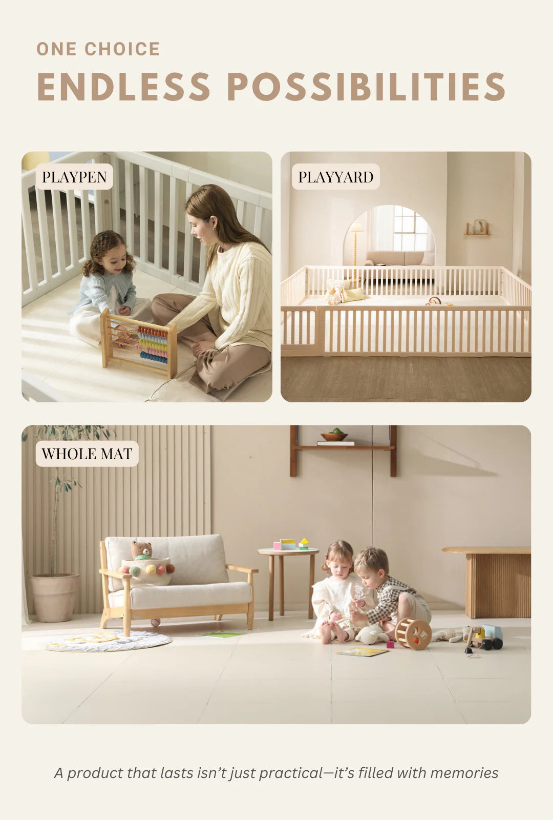 Modular Playpen by BomBom | Korea’s #1 Customisable Mat & Playfence for Kids