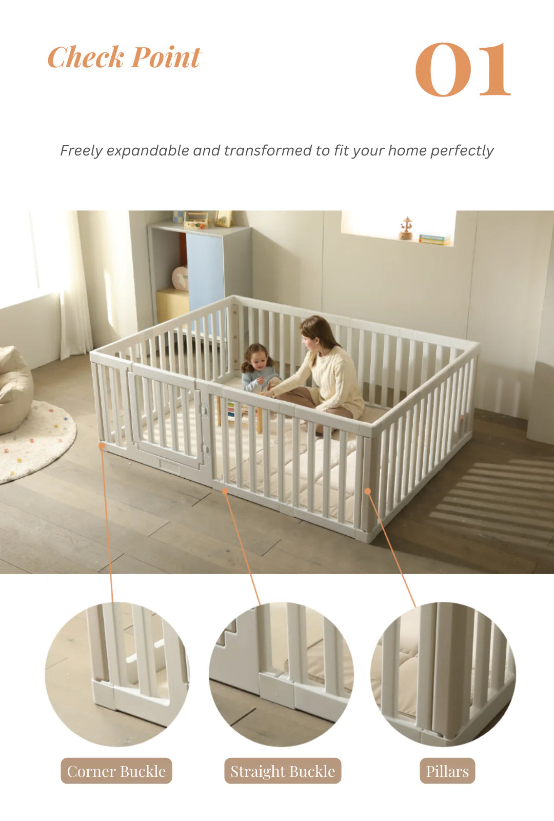 Modular Playpen by BomBom | Korea’s #1 Customisable Mat & Playfence for Kids