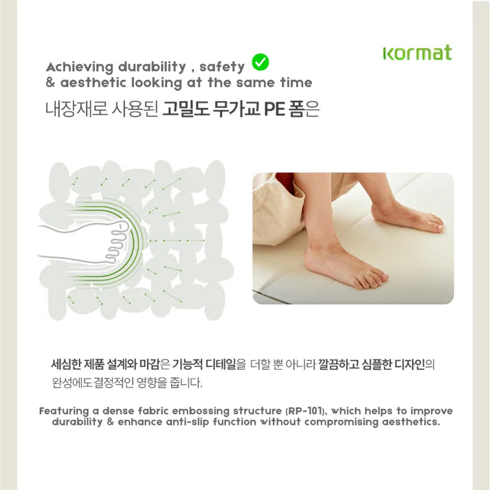 Folding Mat 8 Layers High Density Memory Fabric Foam