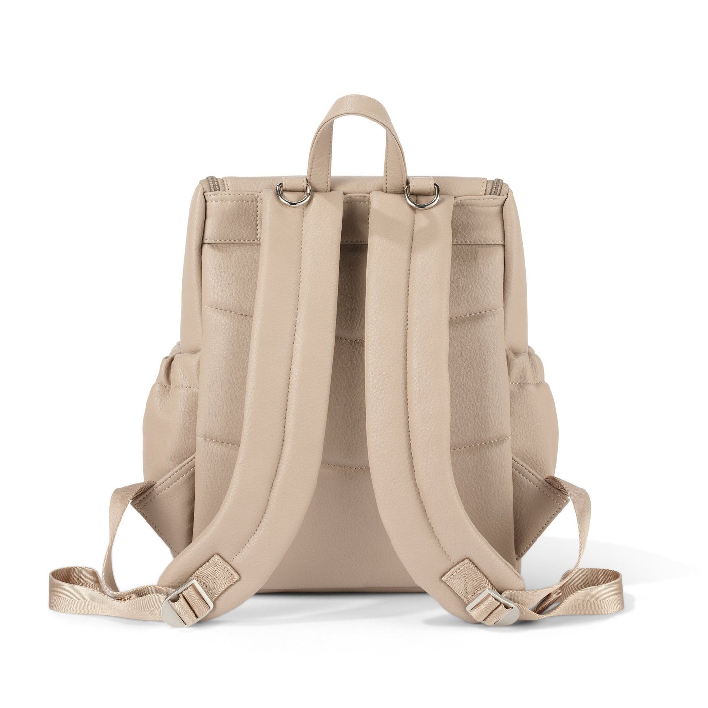 Mini Signature Backpack - Oat Vegan Leather