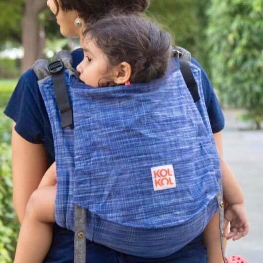 Buy Online Kol Kol Adjustable Baby Carrier Charcoal from 0 to 4 years